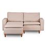 Lungo Mini Ecksofa Creme 0