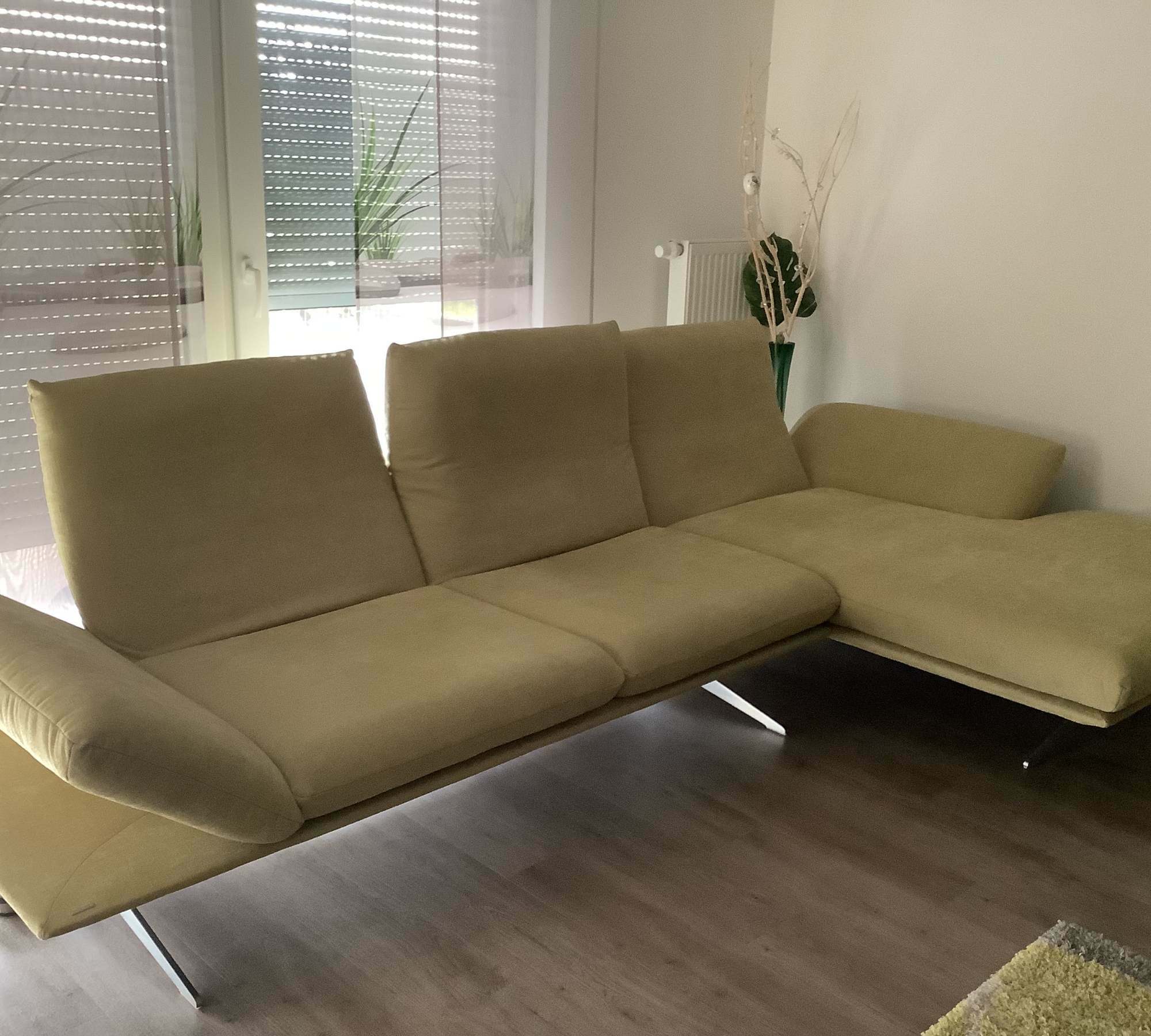 Francis Sofa Récamiere Rechts Textil Metall Grün 3