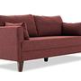 Bella Schlafsofa 3-Sitzer Rot 8