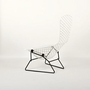 Bertoia Bird Chair Stahl Weißes Gestell 2