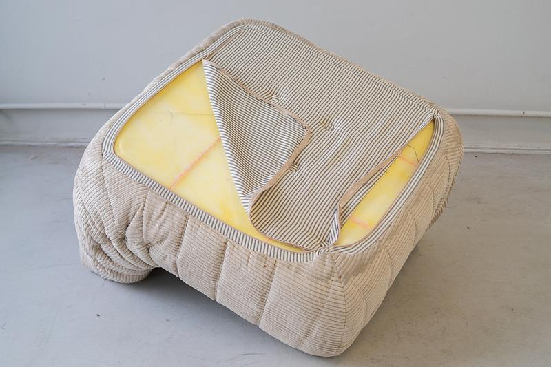 Togo Ecksofa Cord Beige 6