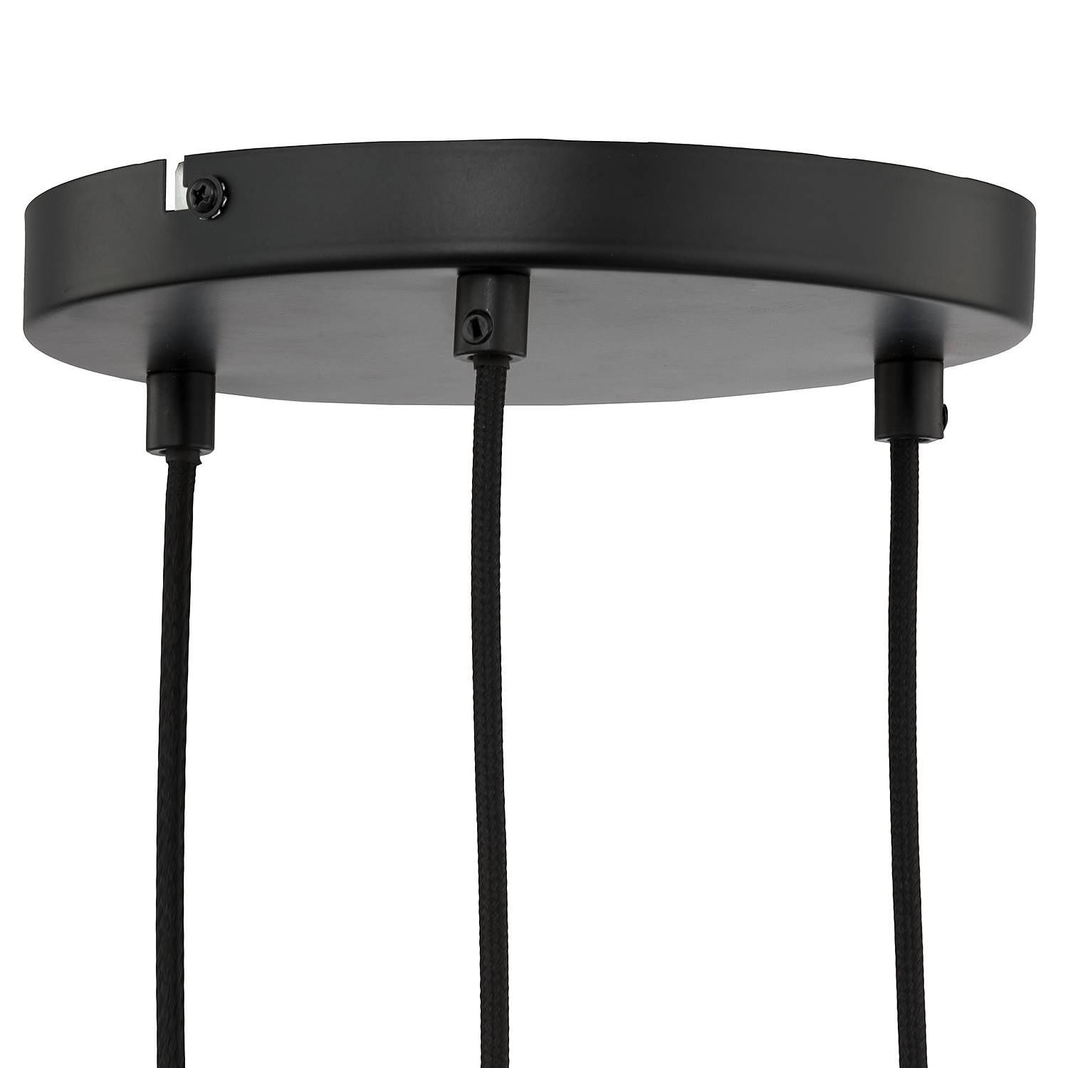 3-Flammig Pendelleuchte Kolind Metall Opalglas 4