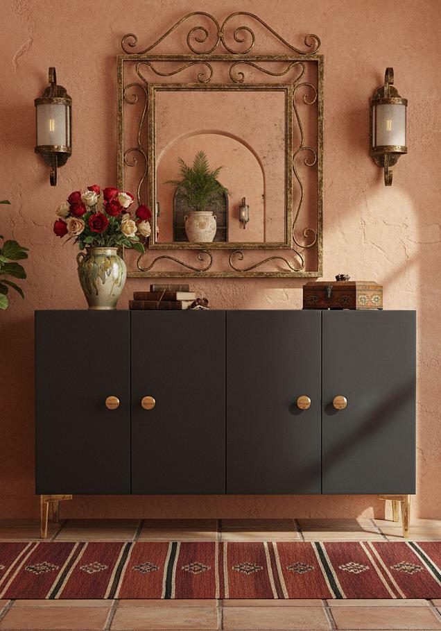 Simple 120 Sideboard Anthracite Gold 2