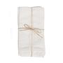 4x Napkin Linen White 0