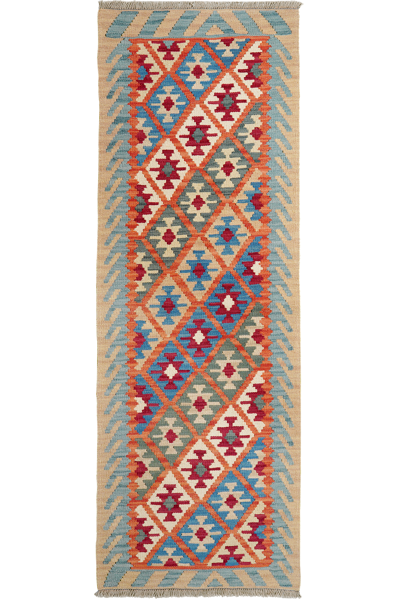 Kilim Gashgai Teppich Wolle Mehrfarbig 0