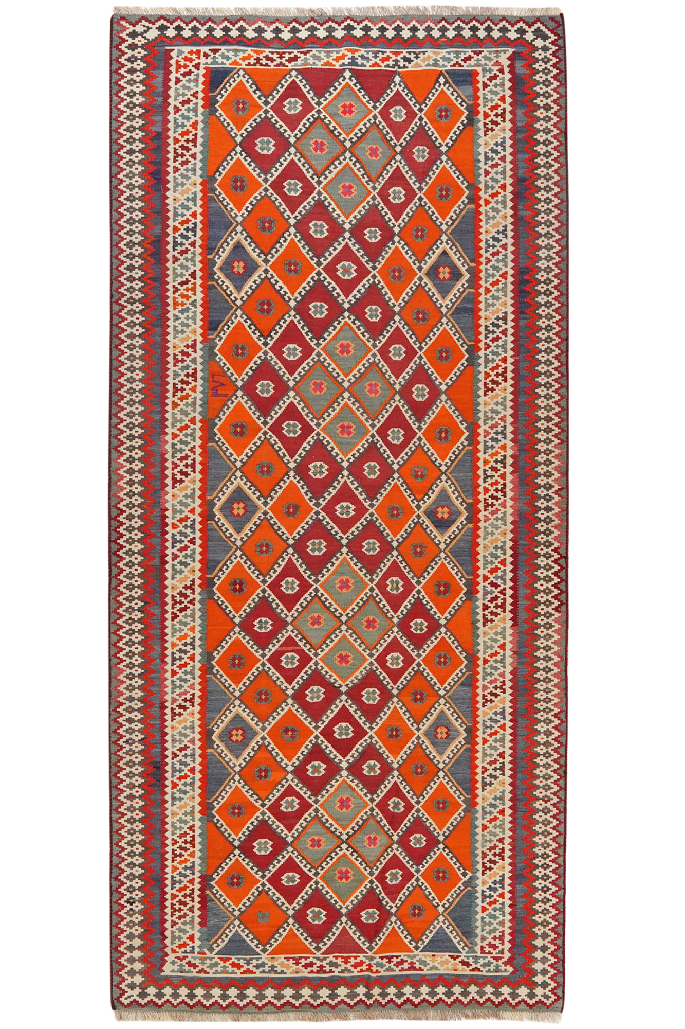 Kilim Gashgai Teppich Mehrfarbig 0