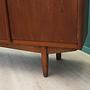 Vintage Highboard Teakholz Braun 1960er Jahre 14