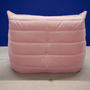 Set Poltrona e Pouf Togo Velluto Rosa Chiaro 4