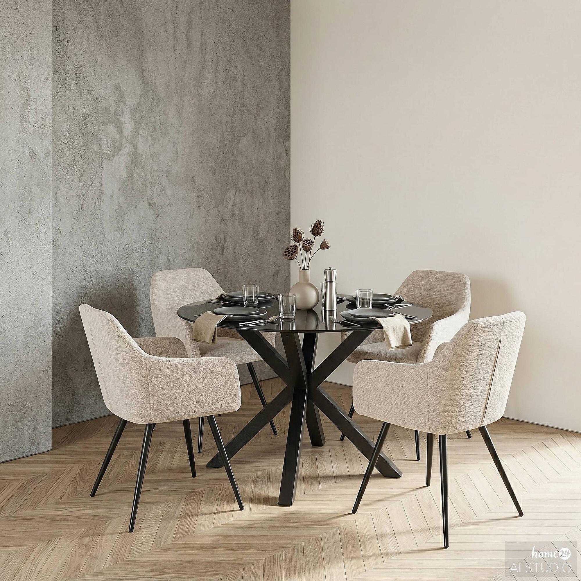 Armchair NAPIDO Set of 2 Grey 1