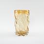 Decorative glass vase Yellow 1960s 4