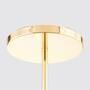 10-Flammige LED-Pendelleuchte Rauchglas Gold 5