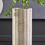 Tibor Travertin Rippenvase
 8