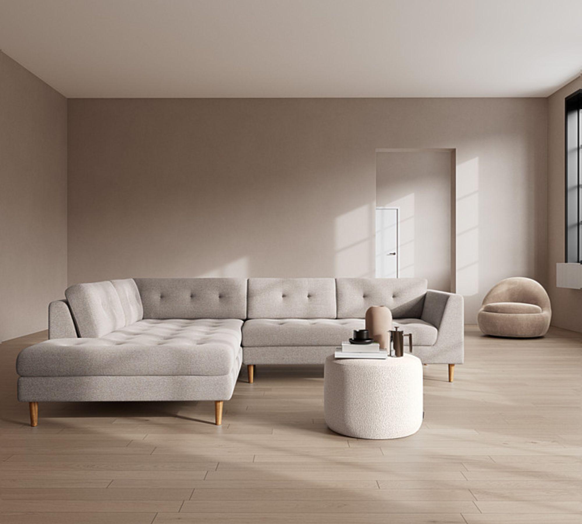 Nelson Ecksofa Récamiere Rechts Agnes Brown 5