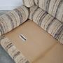 Saporiti Sofa 3-seater Fabric Beige Wood 1960s 14
