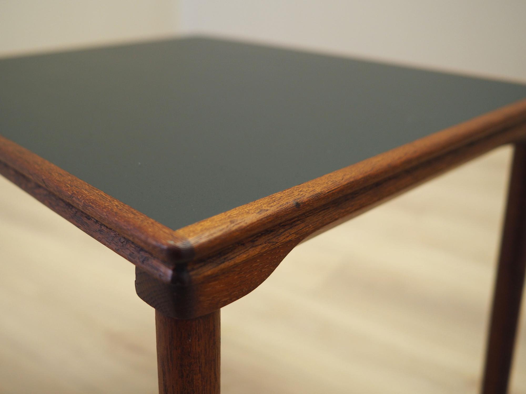 2x Side table Teak wood 1970s 8