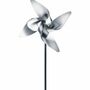 Viento Windrad Metall Silber 0