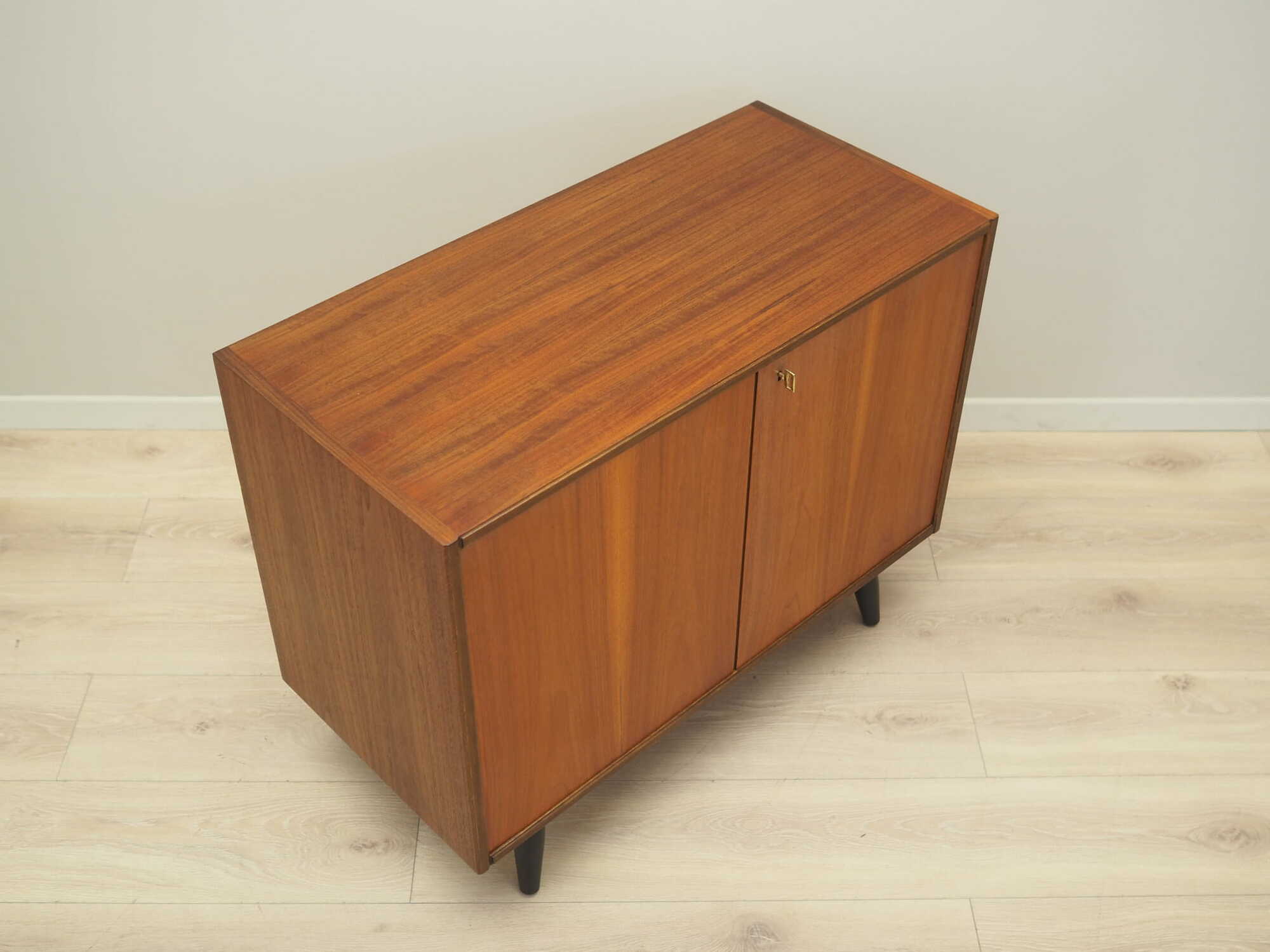 Vintage Schrank Teakholz Braun 1970er Jahre 5