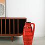 Ceramic Vase Red 1960s 2