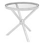 Round side table Stainless steel Silver 1