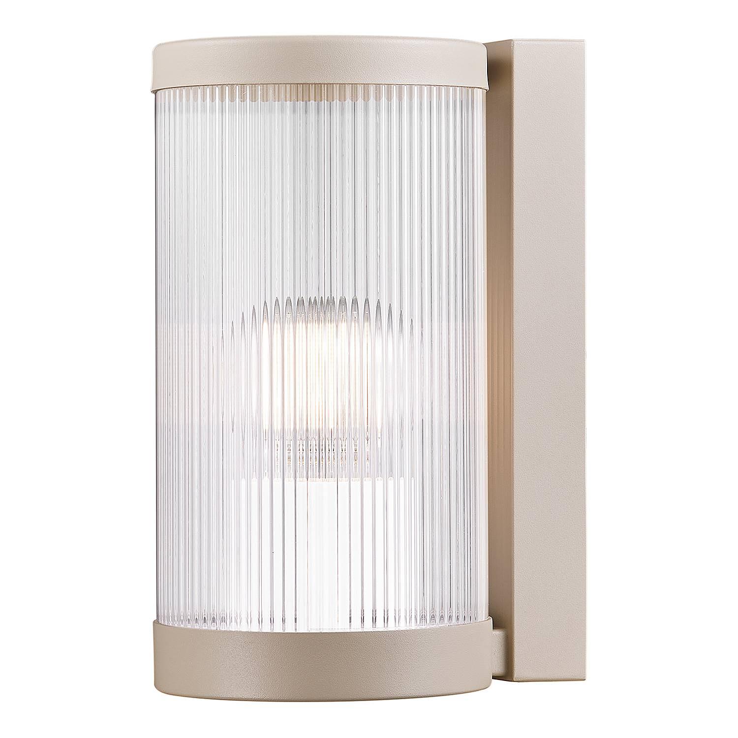 1-Flammig Wandleuchte Coupar Aluminium PVC Beige 1