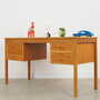 Schreibtisch Holz Braun 1970er Jahre 2