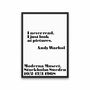 I never read - Andy Warhol 70 x 100 cm 3