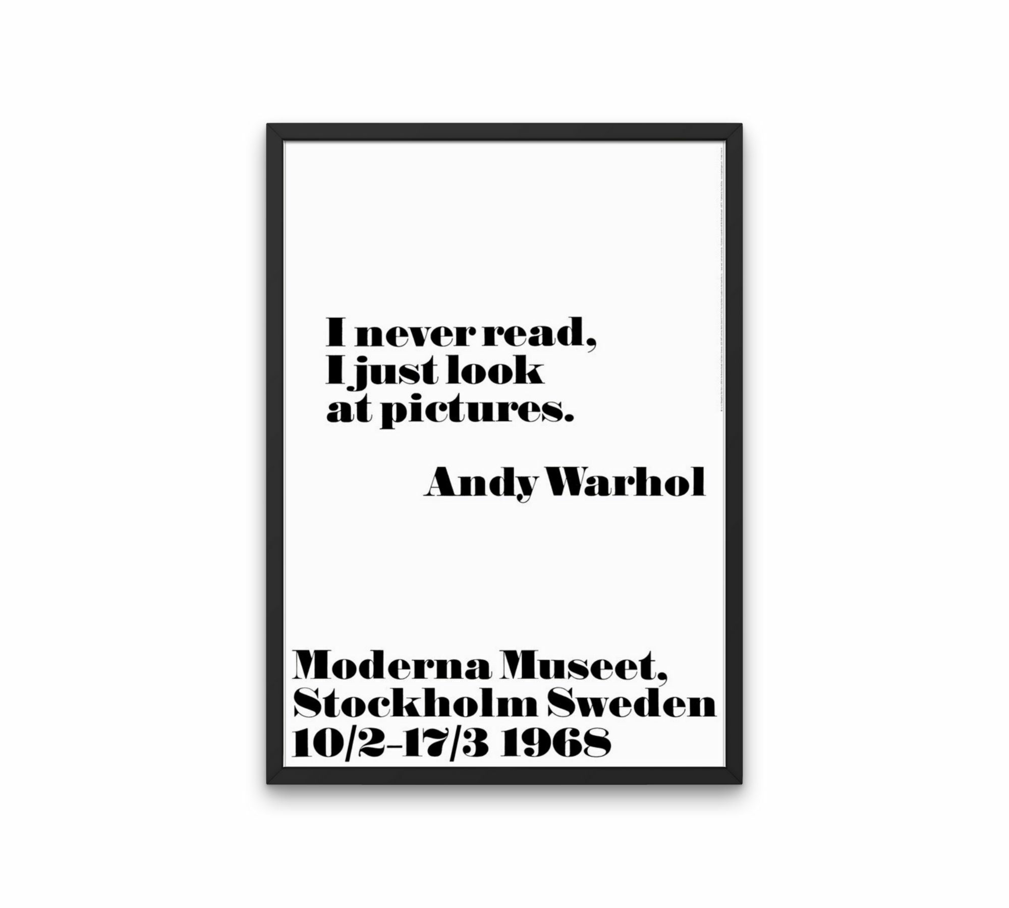 I never read - Andy Warhol 70 x 100 cm 3