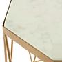Shalimar Achteckiger Marmor und Gold Beistelltisch
 5