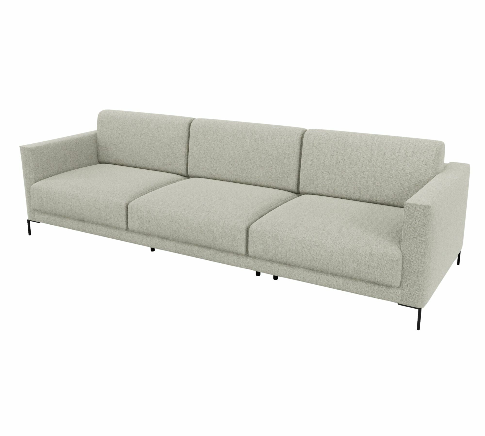 Tyme Sofa Feingewebe Lichtgrau 1