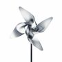 Viento Windrad Metall Silber 1