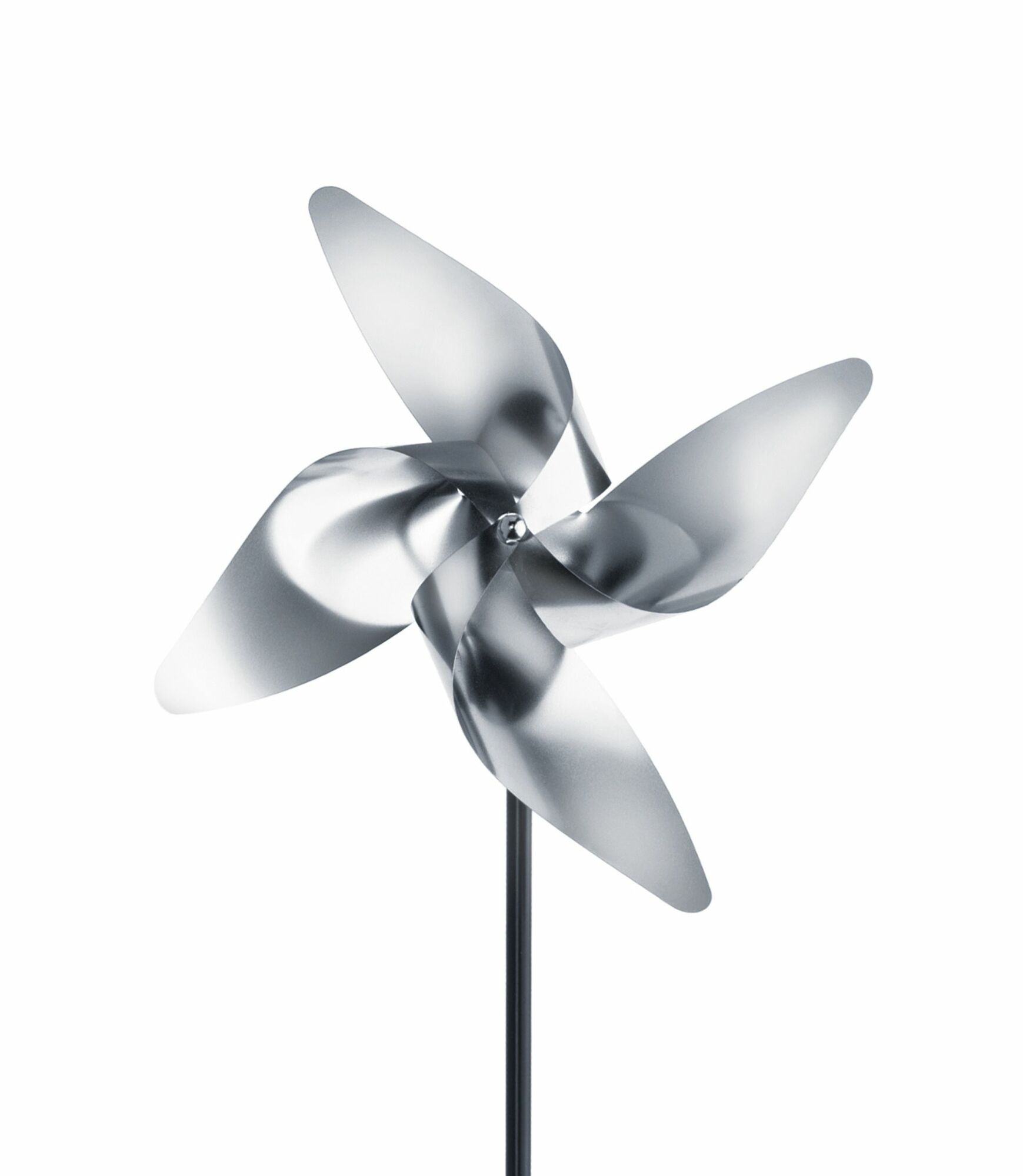 Viento Windrad Metall Silber 1