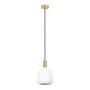 Pendant lamp Manzanares frosted glass gold 4