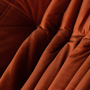Togo Armchair Velvet Amber Orange 9