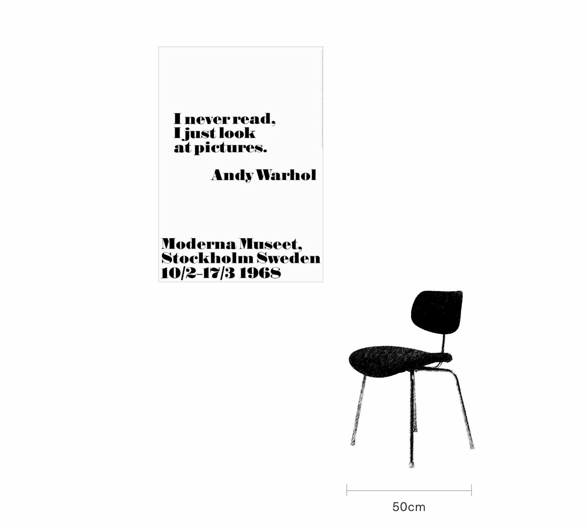 I never read - Andy Warhol 70 x 100 cm 4