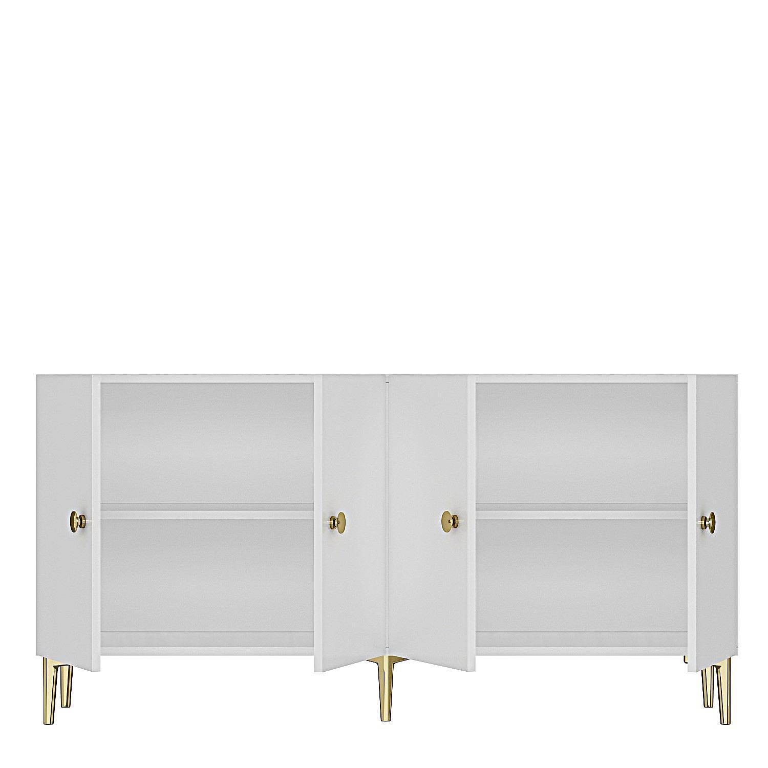 Simple 150 Sideboard Weiß Gold 7
