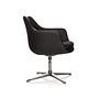 ARTEMIA Swivel Armchair Faux Leather Black 7