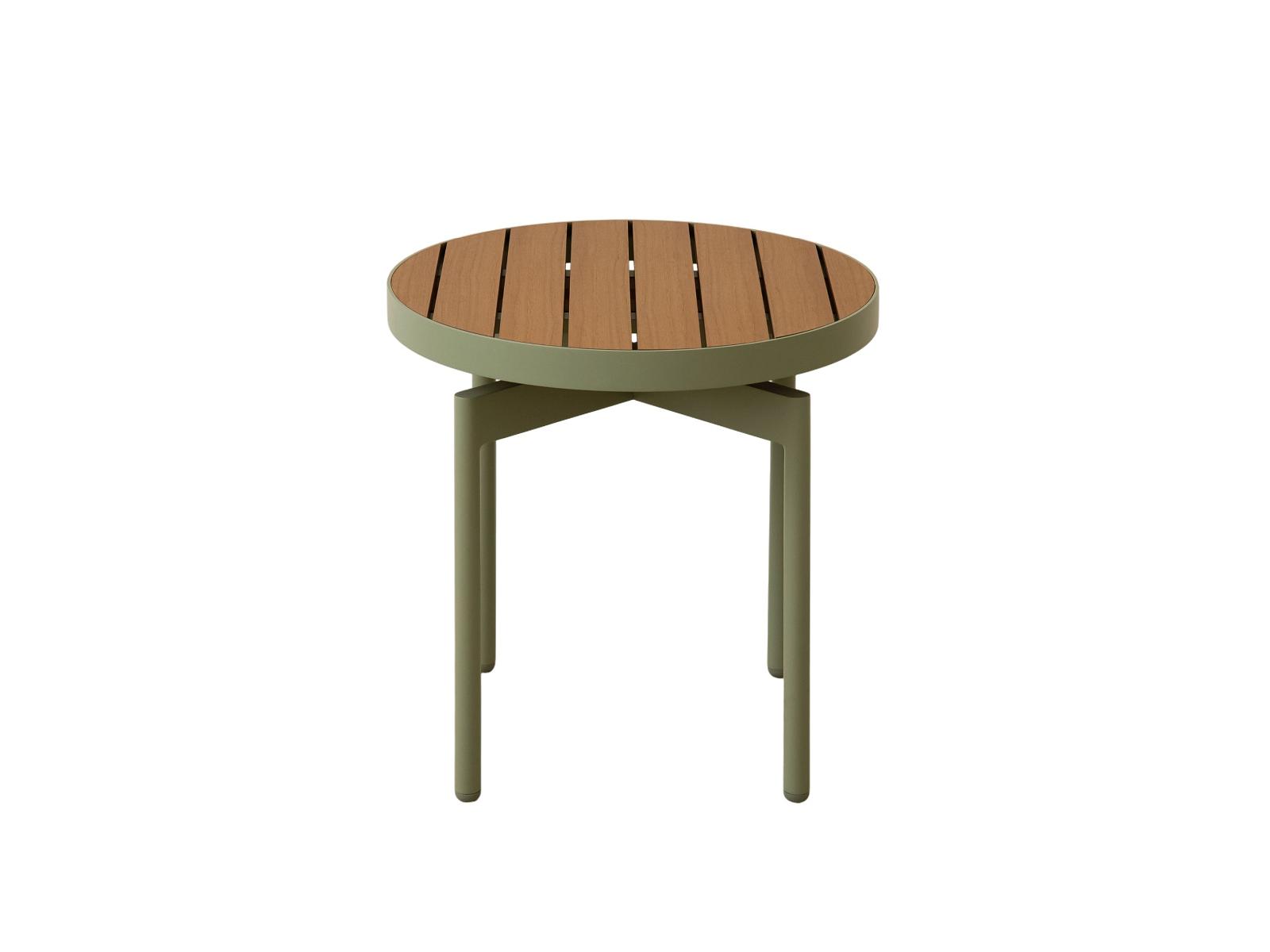 Pada Gartentisch Kunststoff Braun 48x48 cm 1