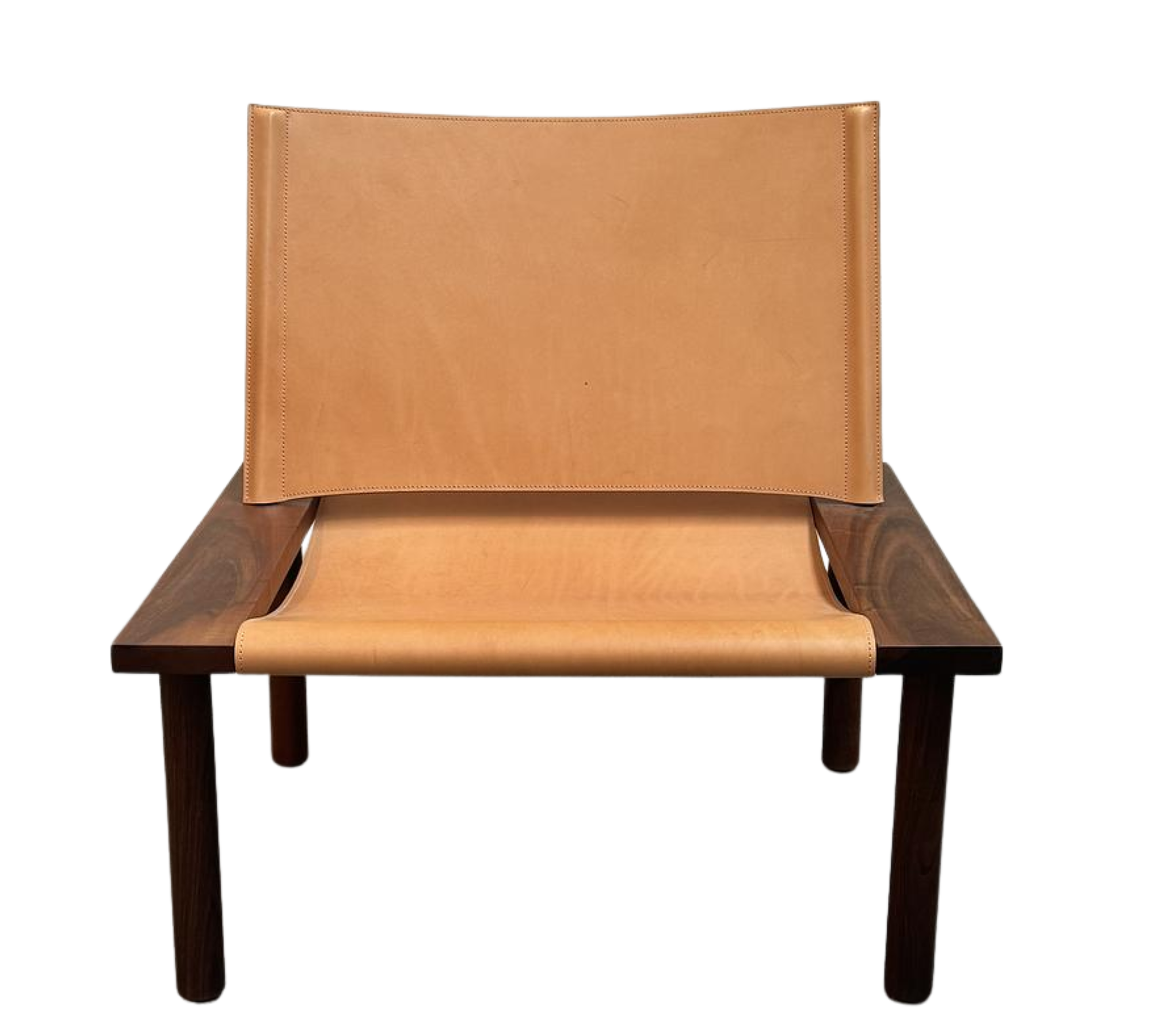Ilma Sessel Leder Brandy Europäischer Nussbaum 0