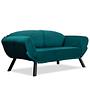 Genzo Schlafsofa 2-Sitzer Petrol Blau 3