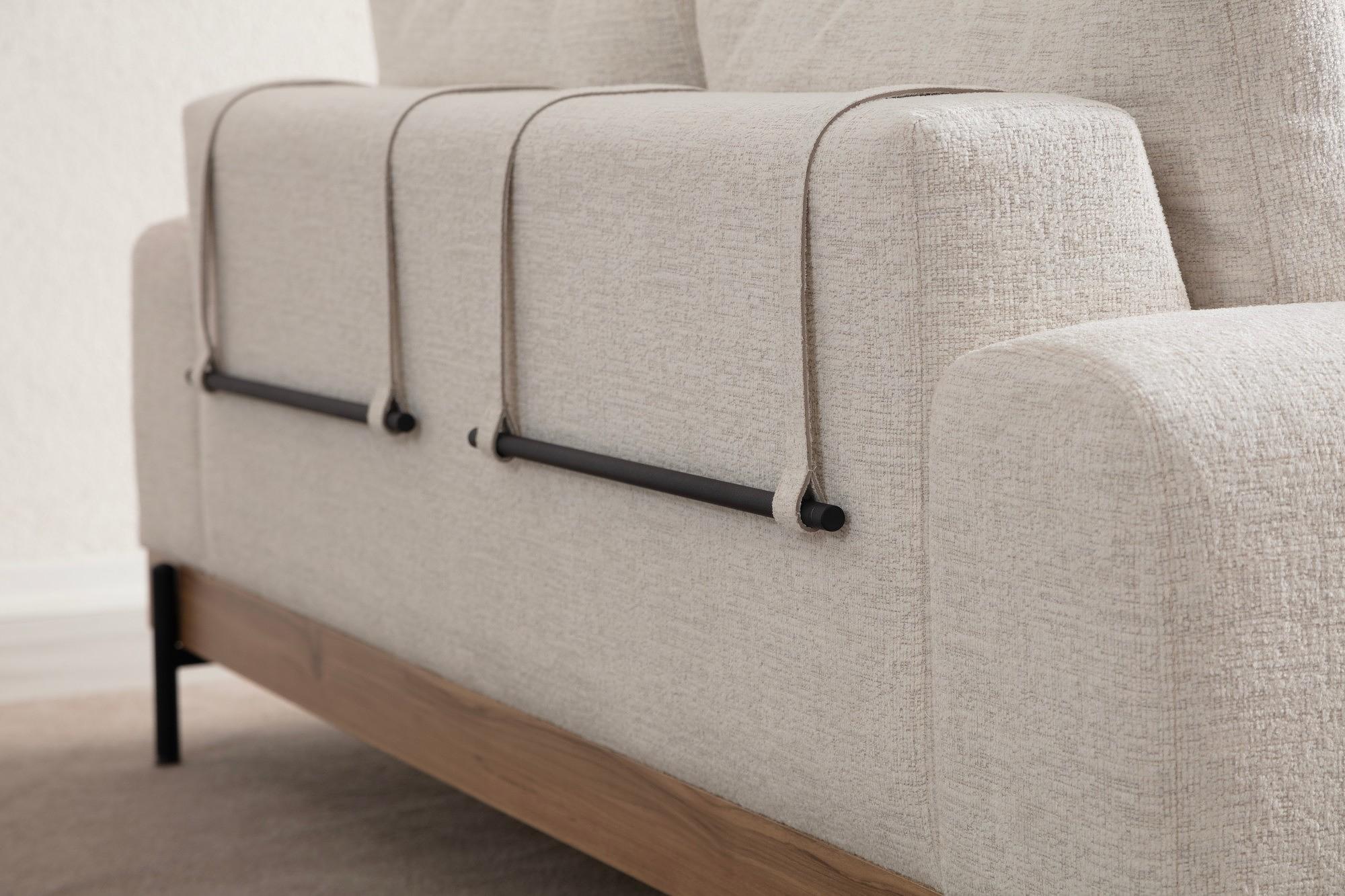 Eti 3-Sitzer Sofa Weiss 3