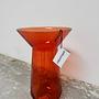 Long Neck Vase Glass Orange 3