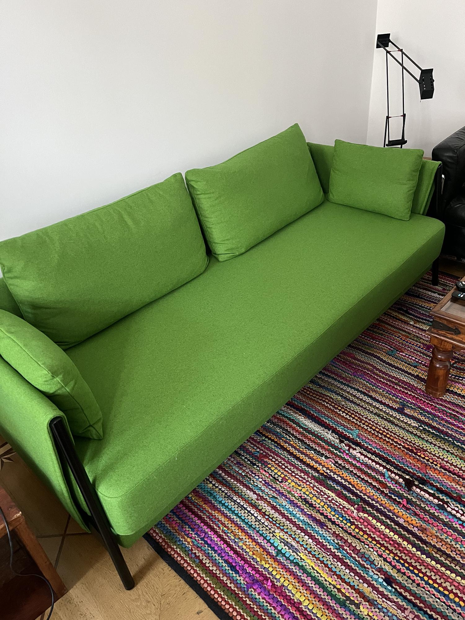 Madison Schlafsofa 2-Sitzer Wolle Grün 1