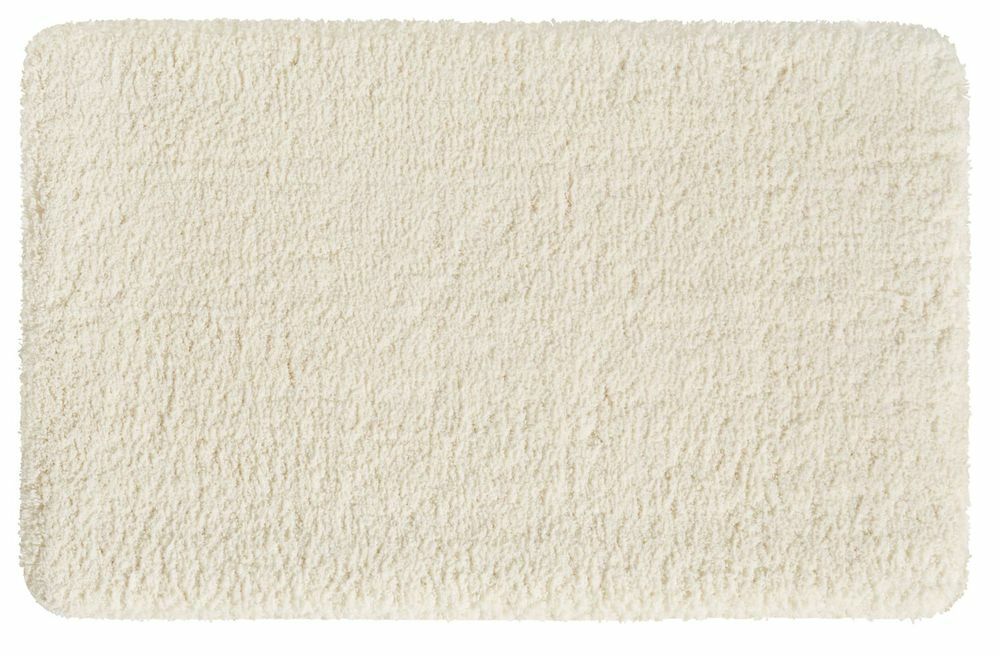 Flauschige Hochflor Badematte Creme 0