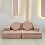 Puzzle Sofa Bed 2-Seater Pink 1