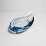 Vintage Schale Glas Blau 3