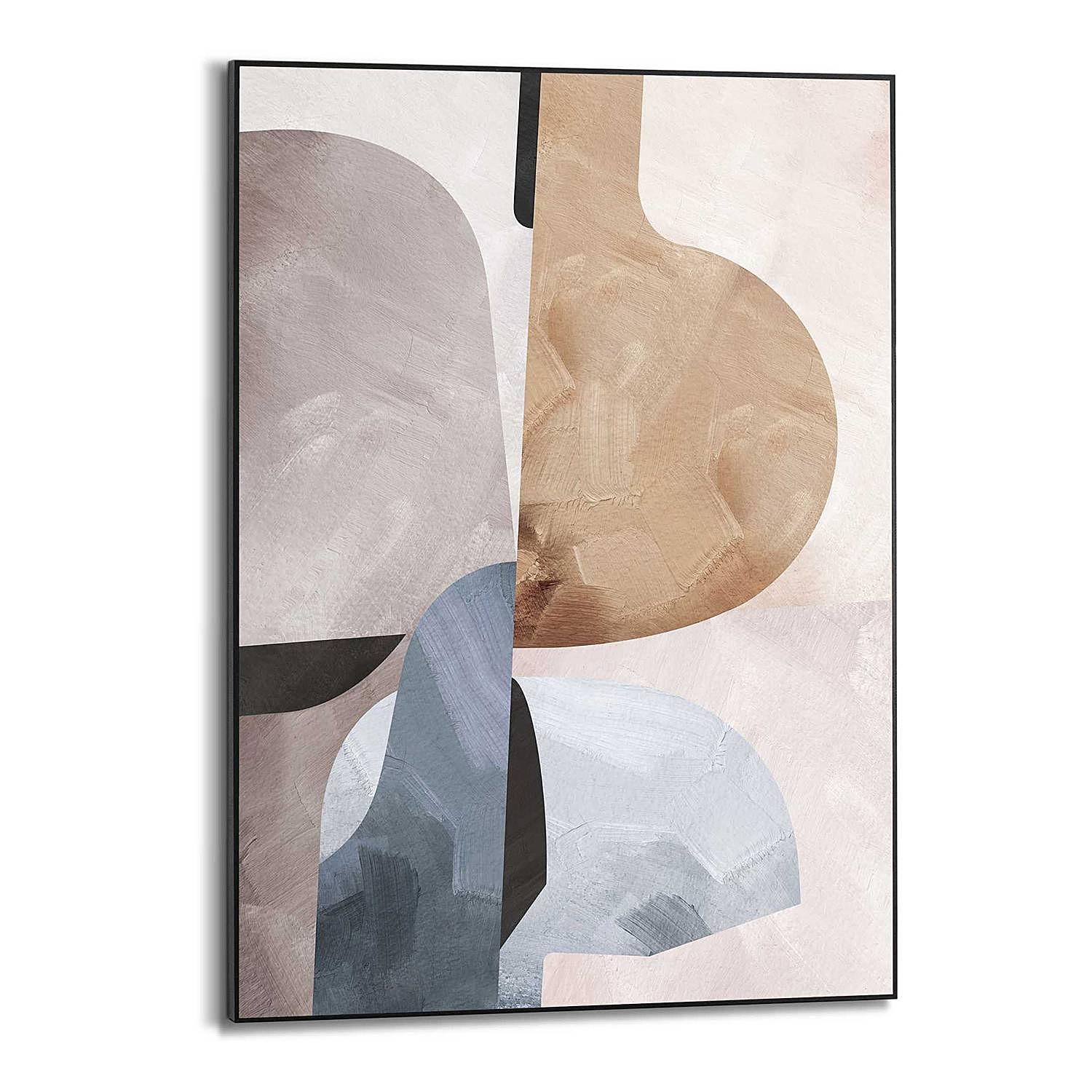 Framed Picture Abstract Illusion I Beige 0