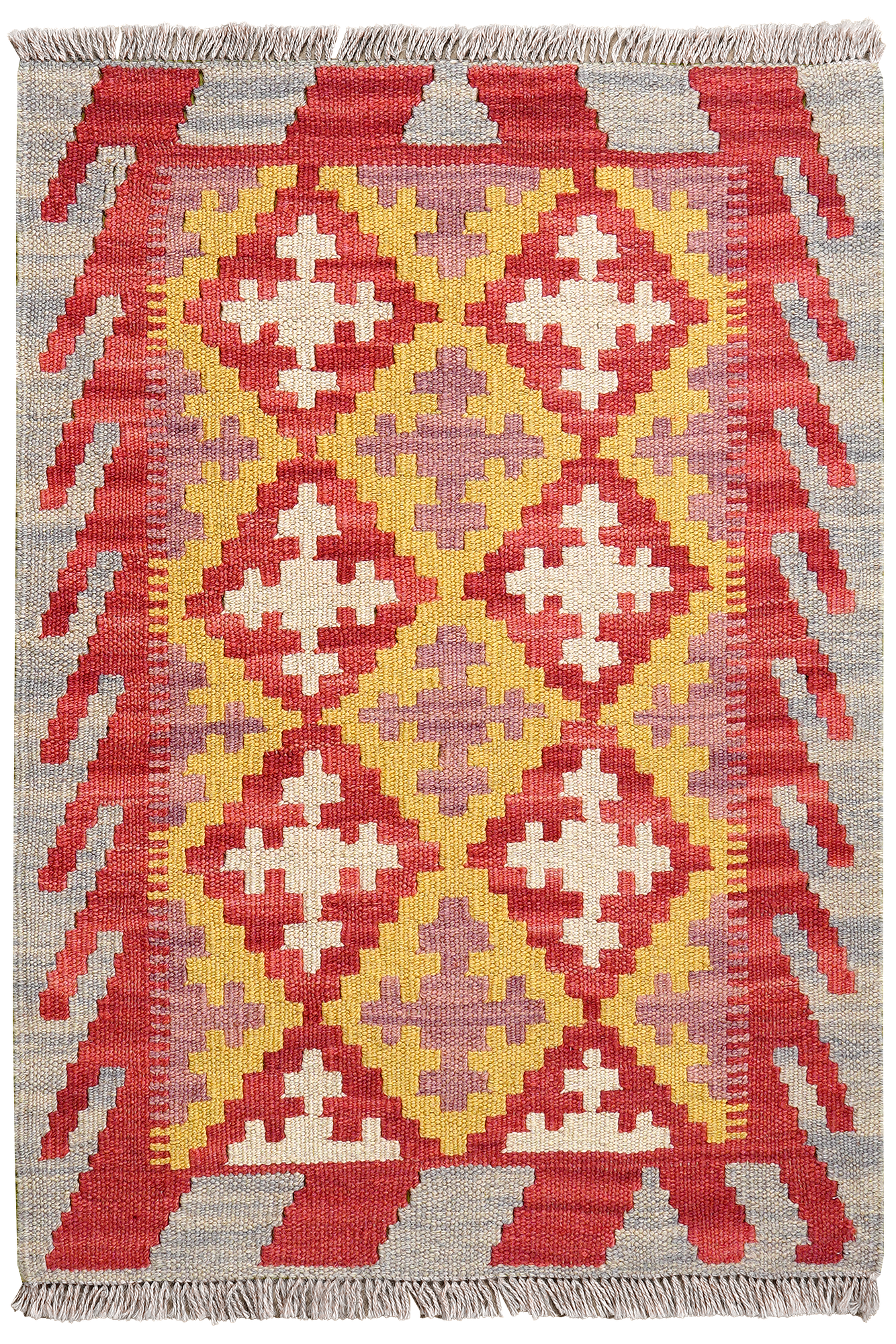Kilim Gashgai Teppich Mehrfarbig 0