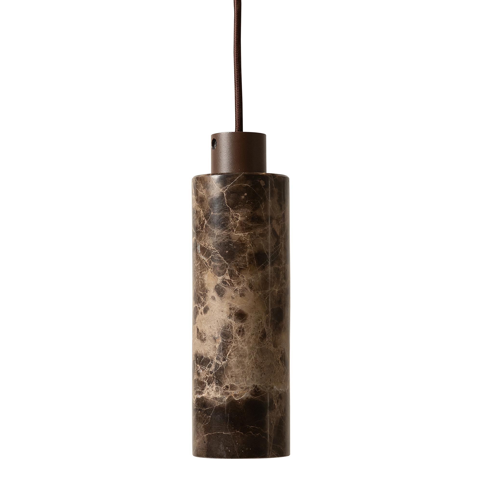 Pendant lamp Tivoli iron marble brown 4