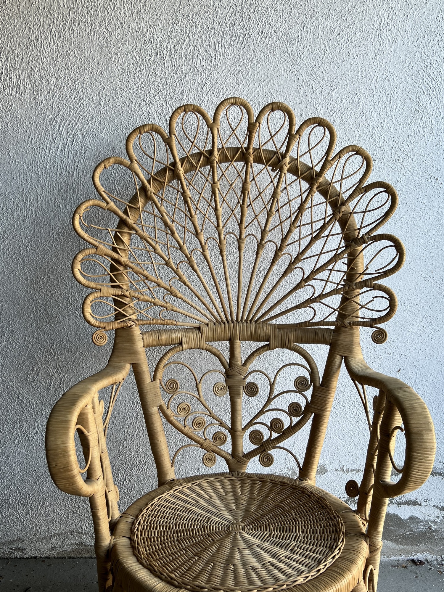 Pfauensessel Rattan Natur 2