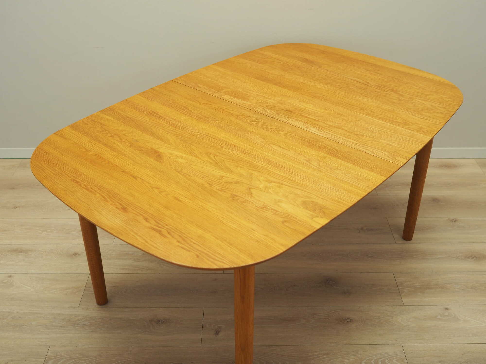Vintage Dining Table Ash Wood Brown 1960s 6